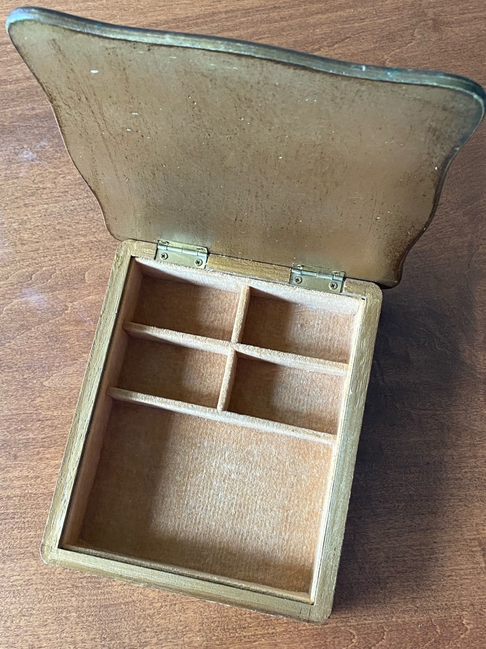 Vintage Mele Masterwork Fragonard Young Girl Reading Jewelry Box Japan - Picture 2 of 6